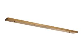 D0888BR  Hayes 7 Hole 1400mm x 100mm Linear Ceiling Plate Brass